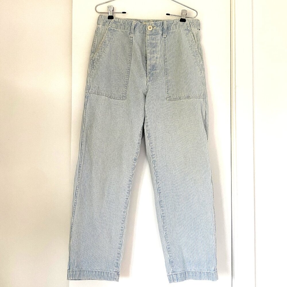 Madewell Griff Fatigue Pant in Railroad Stripe